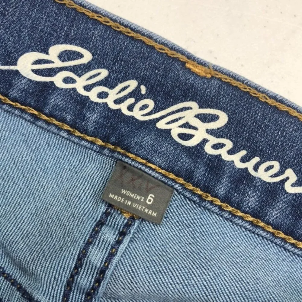 LIKE NEW EDDIE BAUER VOYAGER HIGH-RISE CROP JEANS 6/28x26 ⭐️